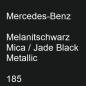 Preview: Mercedes-Benz, Melanitschwarz Mica / Jade Black Metallic, 185.